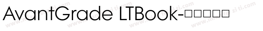 AvantGrade LTBook字体转换
